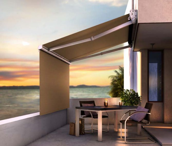 Toldo invisible con telon 2 por 1